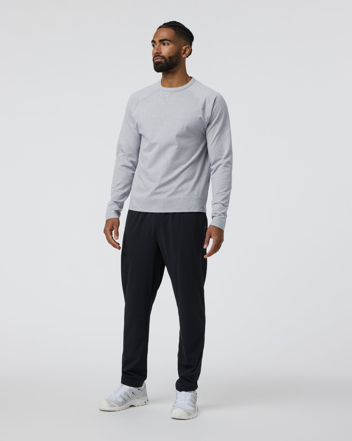 Coronado Crew Light Heather Grey | Vuori On sale