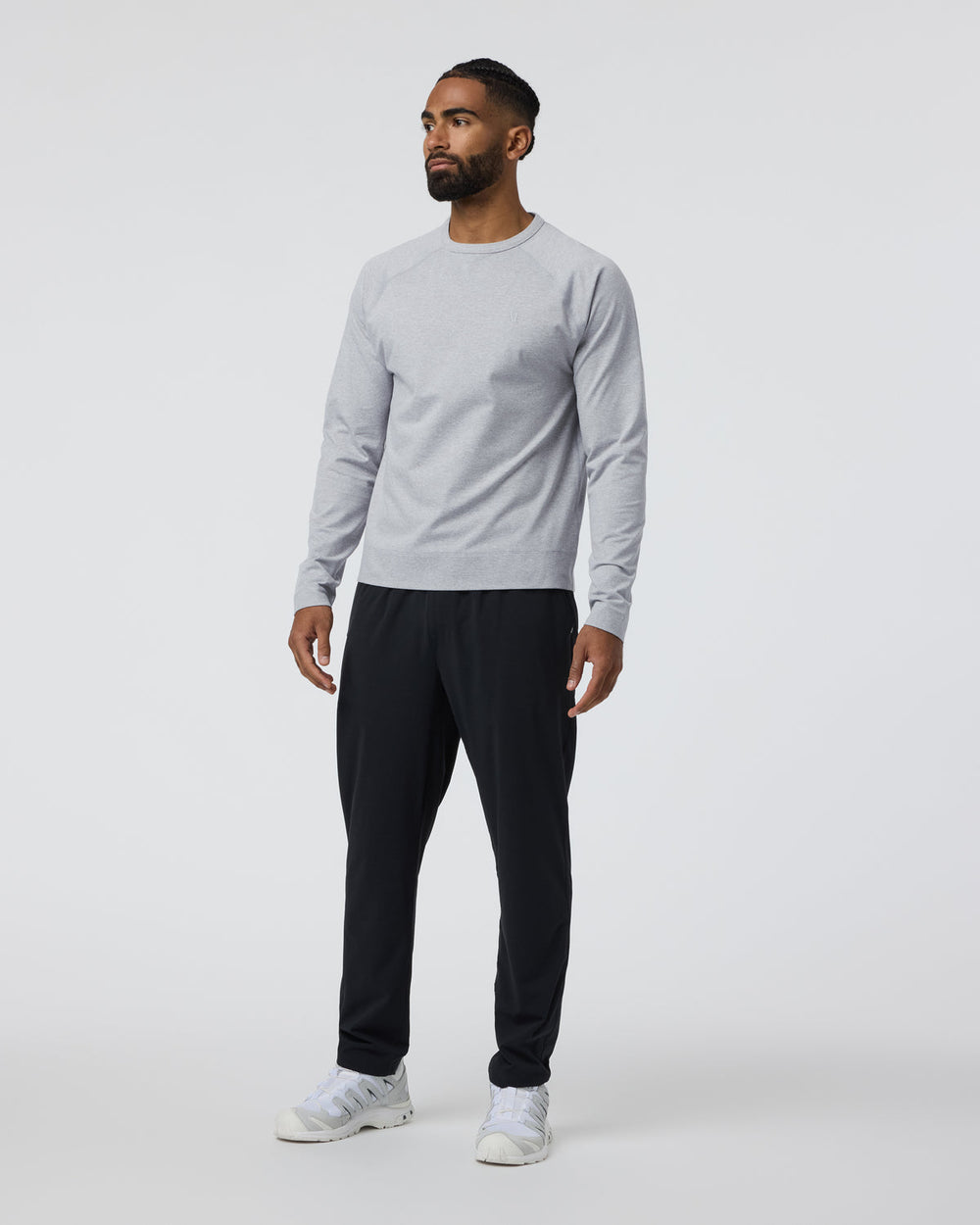 Coronado Crew Light Heather Grey | Vuori On sale