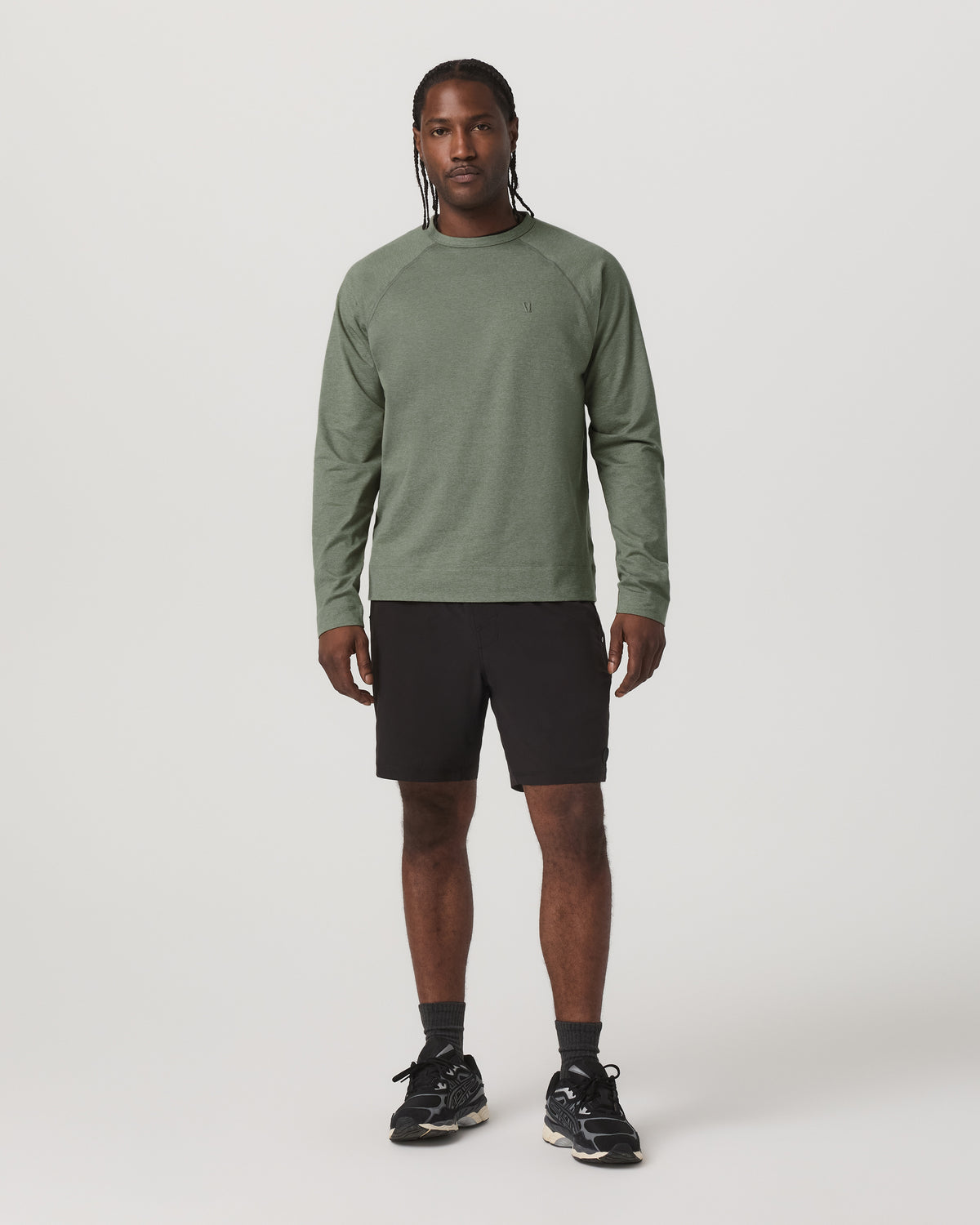 Men's Coronado Crew - Relaxed Fit Light Oregano Heather | Vuori For sale