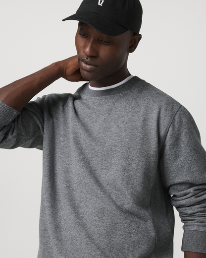 Cypress Vintage Crew Men's Heather Grey Fleece Pullover | Vuori Online