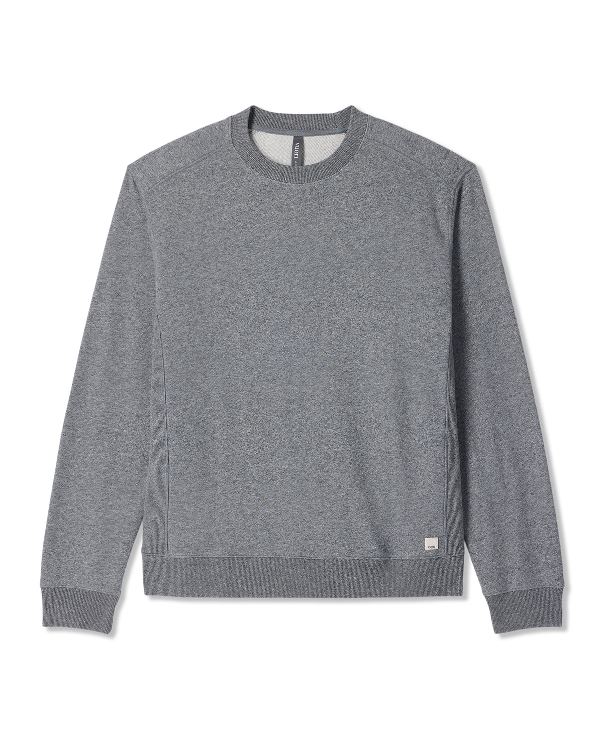 Cypress Vintage Crew Men's Heather Grey Fleece Pullover | Vuori Online