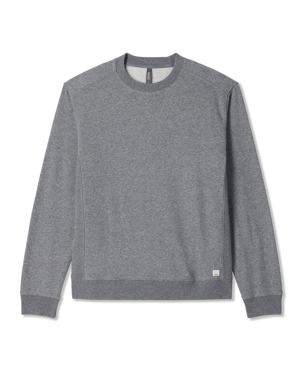 Cypress Vintage Crew Men's Heather Grey Fleece Pullover | Vuori Online