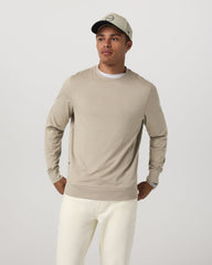Ponto Performance Crew Men's Truffle Heather Crew Neck | Vuori Clothing