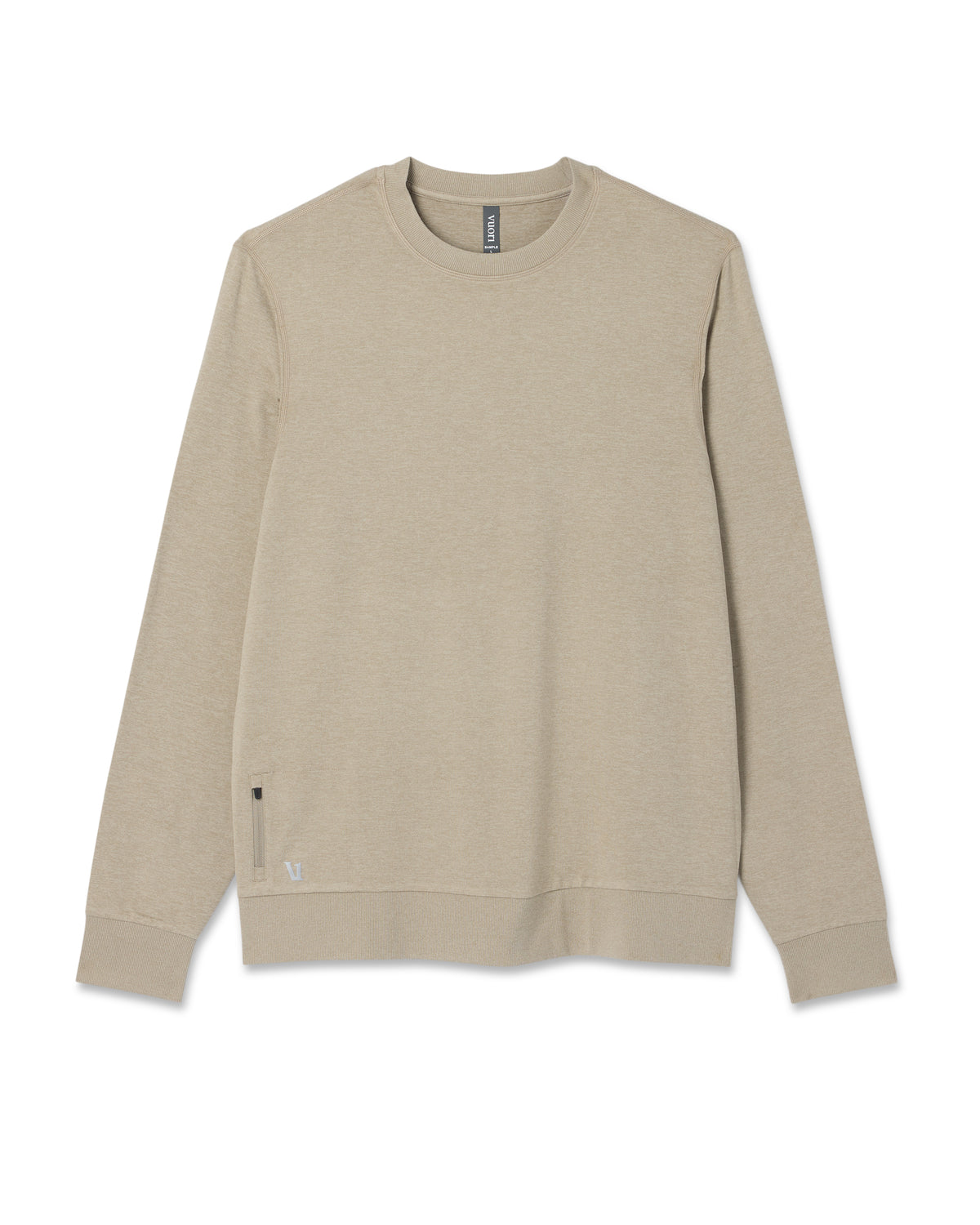 Ponto Performance Crew Men's Truffle Heather Crew Neck | Vuori Clothing