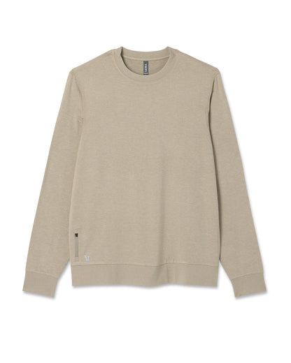 Ponto Performance Crew Men's Truffle Heather Crew Neck | Vuori Clothing