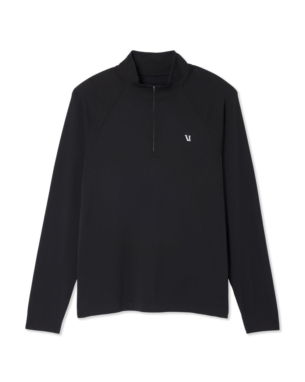 Clearview Seamless Quarter Zip Men's Black Long Sleeve | Vuori