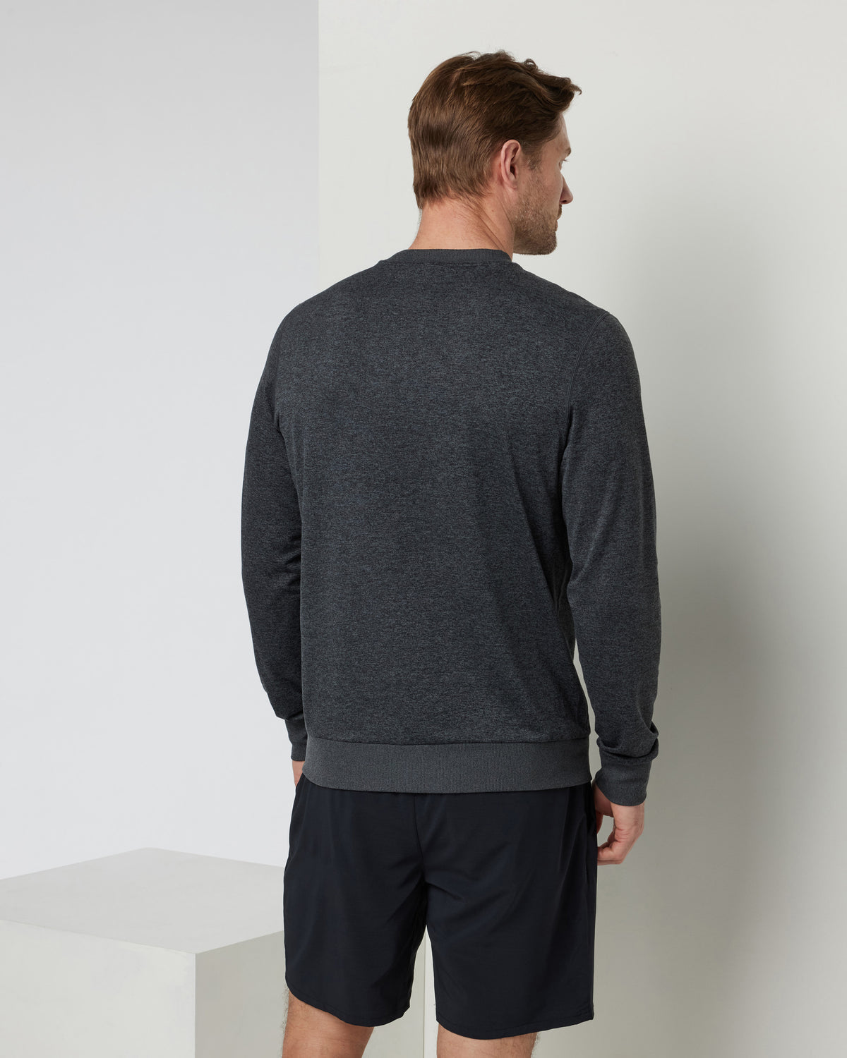 Ponto Performance Crew Charcoal Grey Crew Neck | Vuori Discount