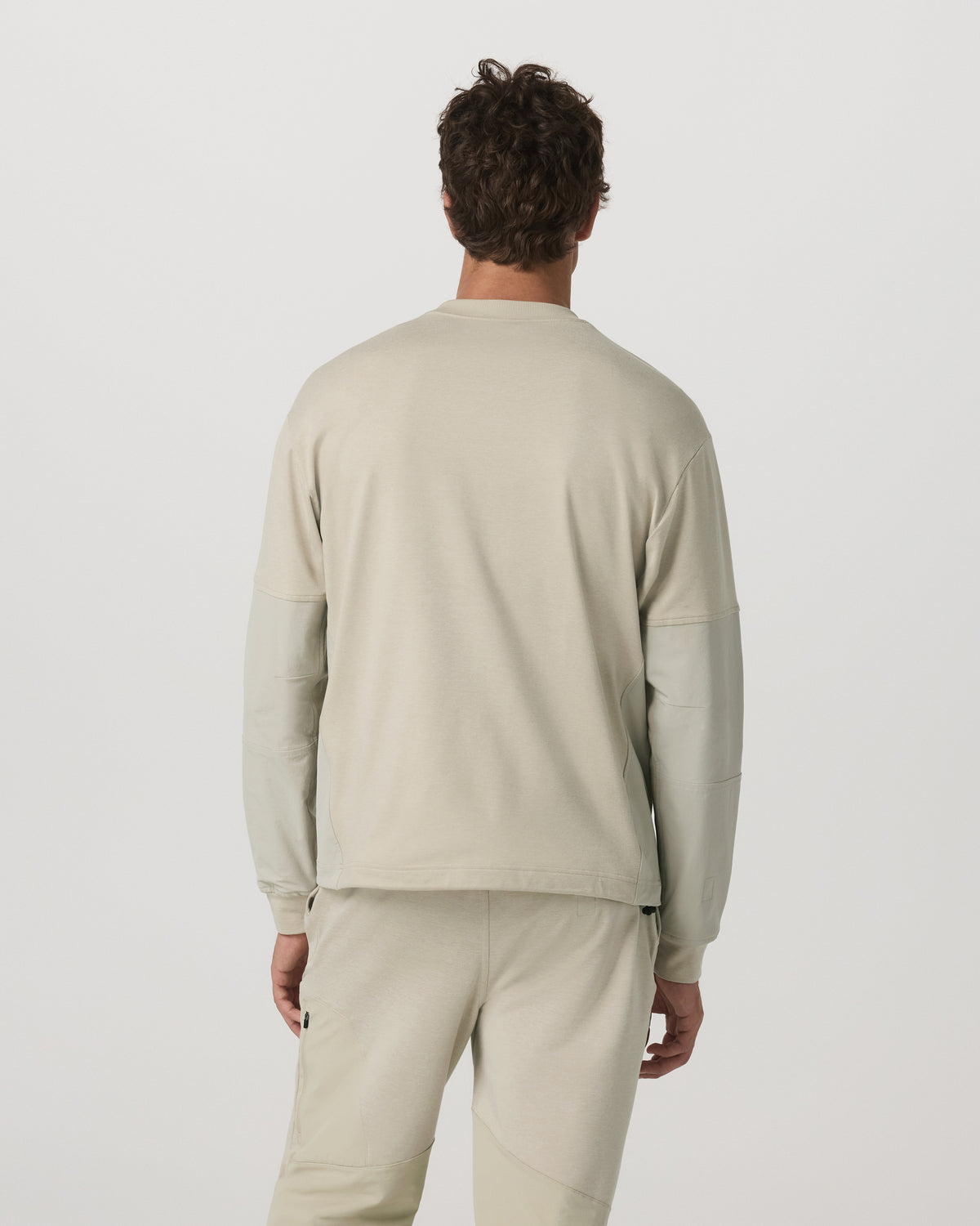 Men's Coronado Mixed Media Crew Limestone Heather | Vuori For sale