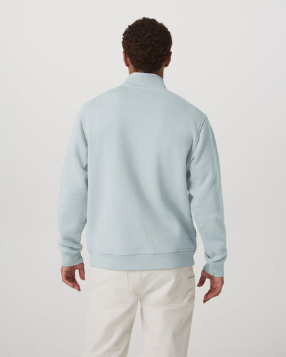 Seaside 1/2 Zip Classic Men's Blue Haze Pullover | Vuori Outlet