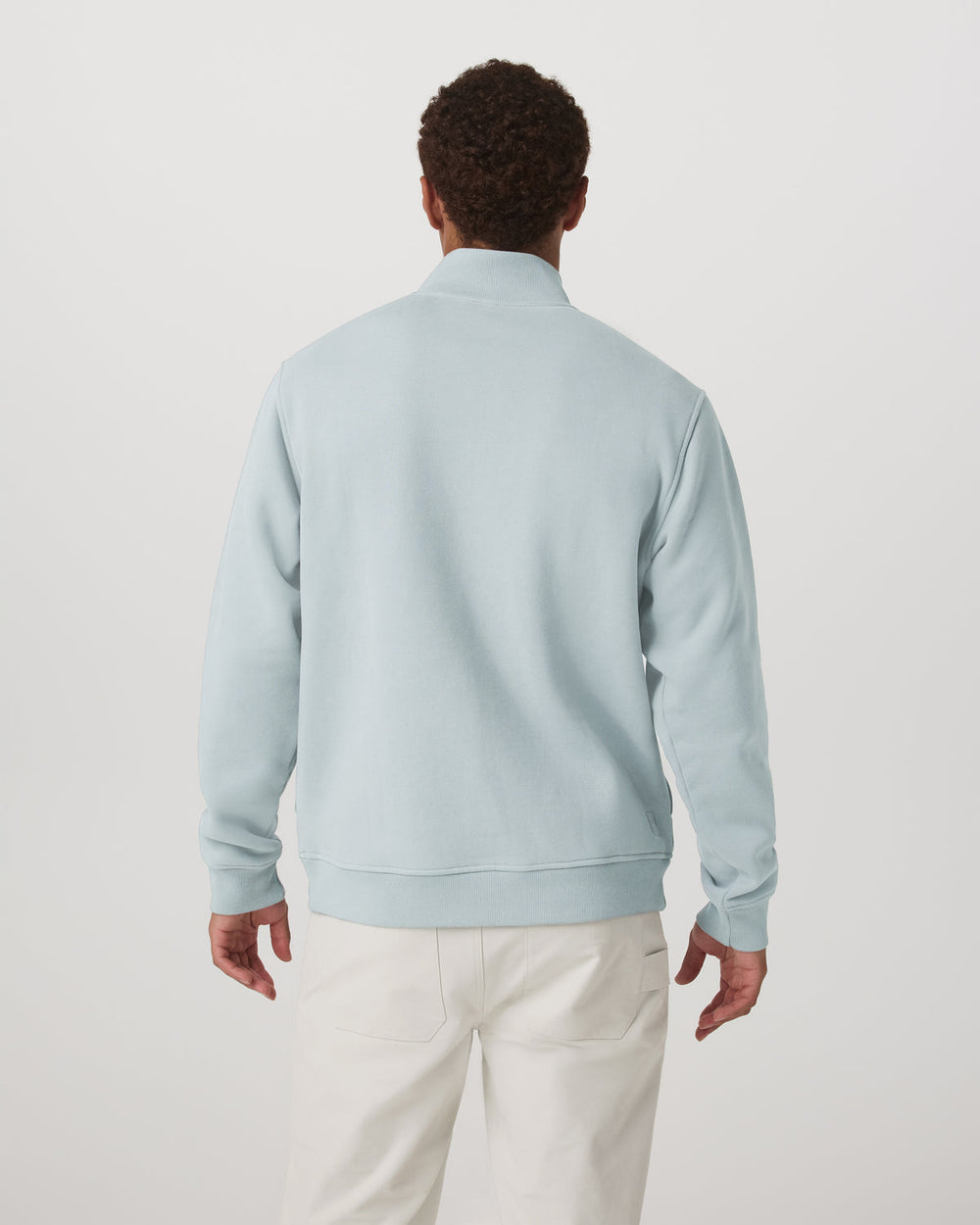 Seaside 1/2 Zip Classic Men's Blue Haze Pullover | Vuori Outlet