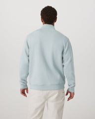Seaside 1/2 Zip Classic Men's Blue Haze Pullover | Vuori Outlet