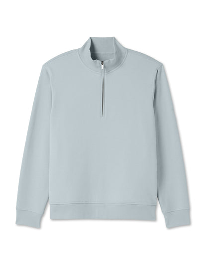 Seaside 1/2 Zip Classic Men's Blue Haze Pullover | Vuori Outlet