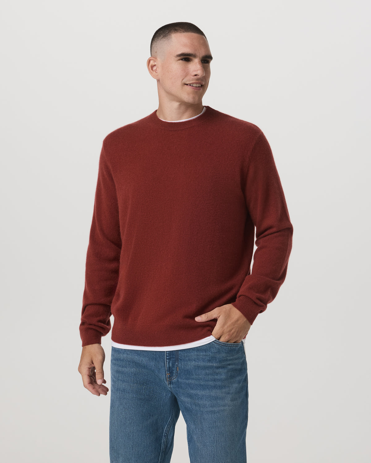 Berik Cashmere Sweater Men's Spiced Apple Sweater | Vuori Discount
