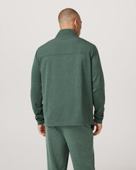 Men's Sunday Element Track Jacket Agate Green Heather | Vuori Sale