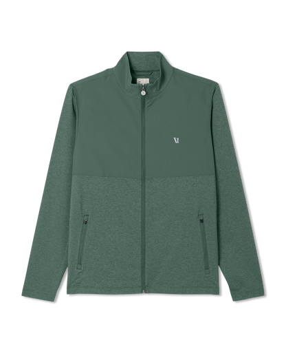 Men's Sunday Element Track Jacket Agate Green Heather | Vuori Sale