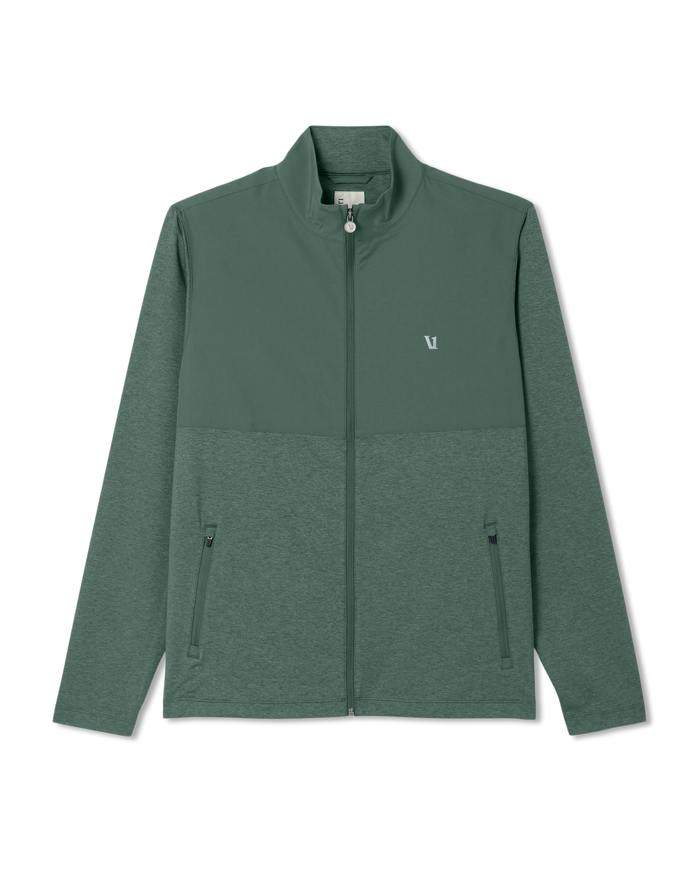 Men's Sunday Element Track Jacket Agate Green Heather | Vuori Sale