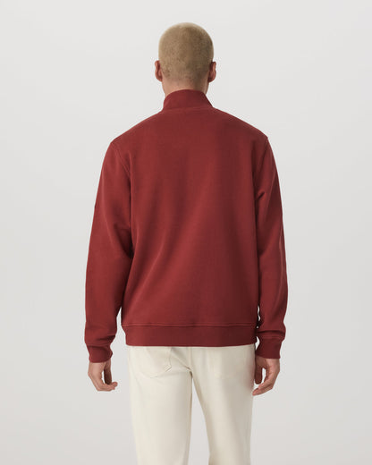 Seaside 1/2 Zip Classic Men's Spiced Apple Pullover | Vuori On sale