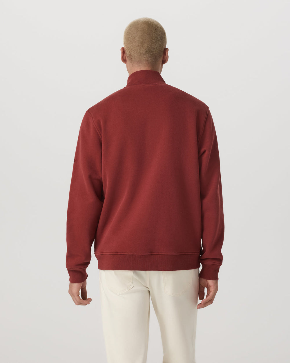 Seaside 1/2 Zip Classic Men's Spiced Apple Pullover | Vuori On sale