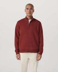 Seaside 1/2 Zip Classic Men's Spiced Apple Pullover | Vuori On sale