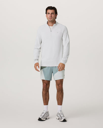 Clearview Seamless Quarter Zip Frost Grey Long Sleeve | Vuori For sale