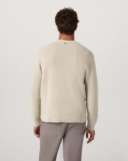 Denver Waffle Crew Sweater Men's Mushroom Wool Sweater | Vuori Online
