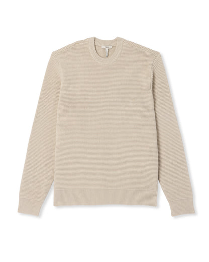 Denver Waffle Crew Sweater Men's Mushroom Wool Sweater | Vuori Online