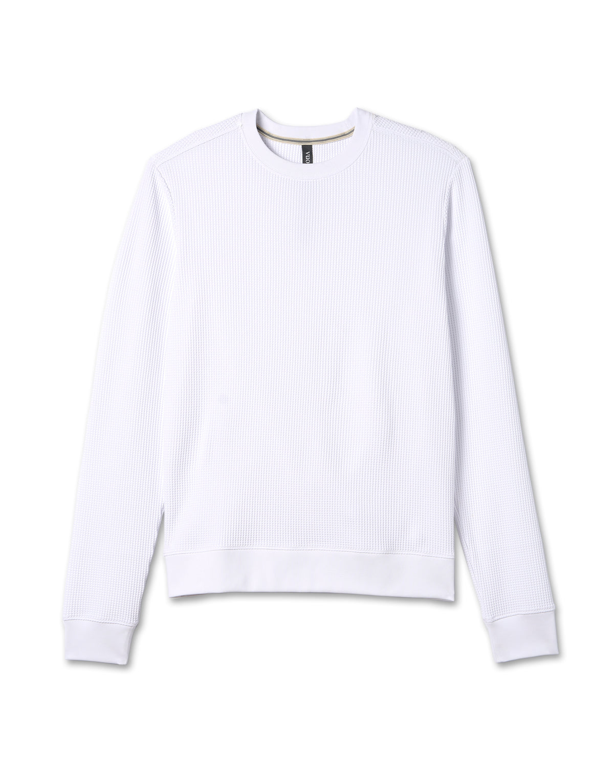 Jamestown Crew Men's White Waffle Crewneck | Vuori Discount