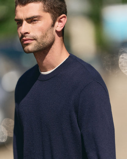 Berik Cashmere Sweater Men's Sweater in Ink | Vuori Sale