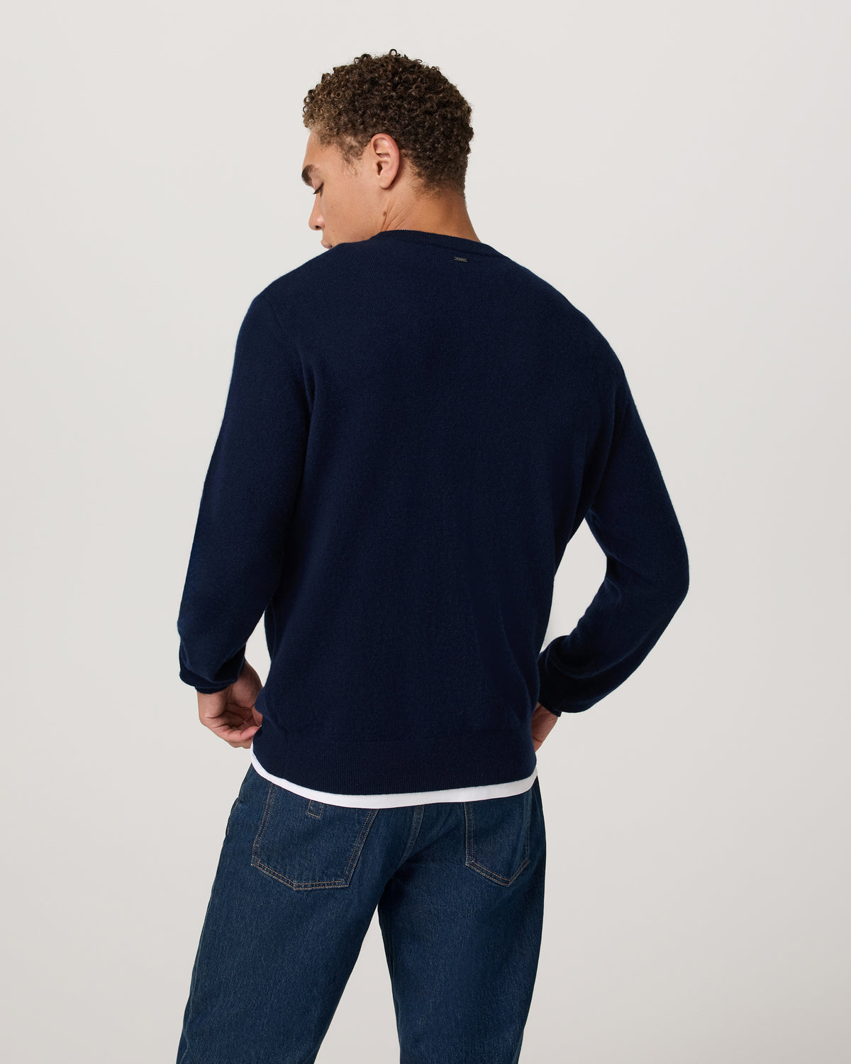Berik Cashmere Sweater Men's Sweater in Ink | Vuori Sale