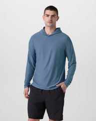 Strato Tech Hoodie Men's Pool Blue Workout Hoodie | Vuori US
