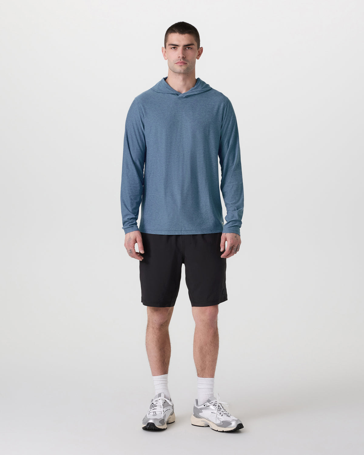 Strato Tech Hoodie Men's Pool Blue Workout Hoodie | Vuori US