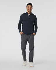 Ponto Half Zip Mock Neck Ink Heather | Vuori Clothing