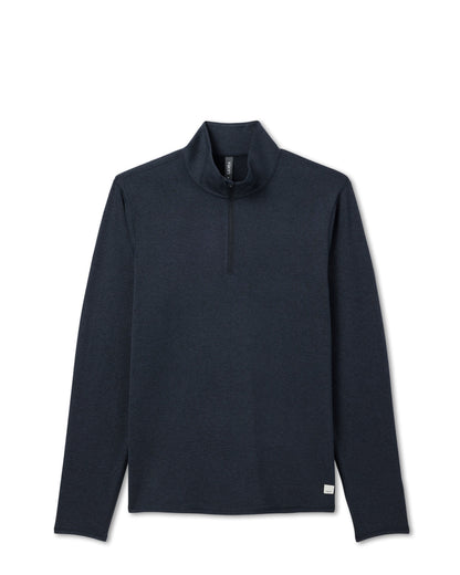 Ponto Half Zip Mock Neck Ink Heather | Vuori Clothing