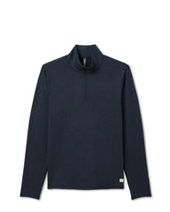 Ponto Half Zip Mock Neck Ink Heather | Vuori Clothing