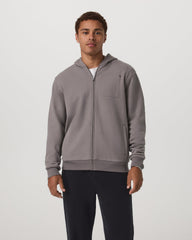 Seaside Full Zip 2.0 Men's Cavern Grey Full Zip Hoodie | Vuori Discount