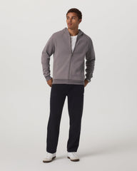 Seaside Full Zip 2.0 Men's Cavern Grey Full Zip Hoodie | Vuori Discount