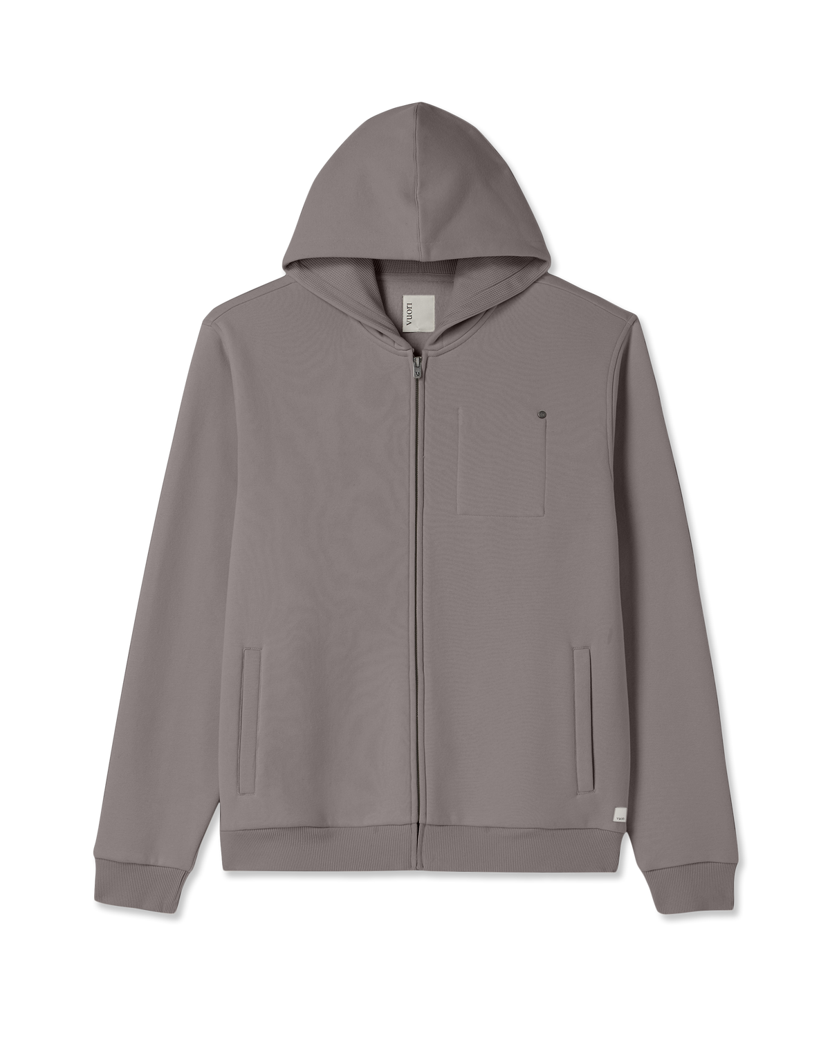 Seaside Full Zip 2.0 Men's Cavern Grey Full Zip Hoodie | Vuori Discount