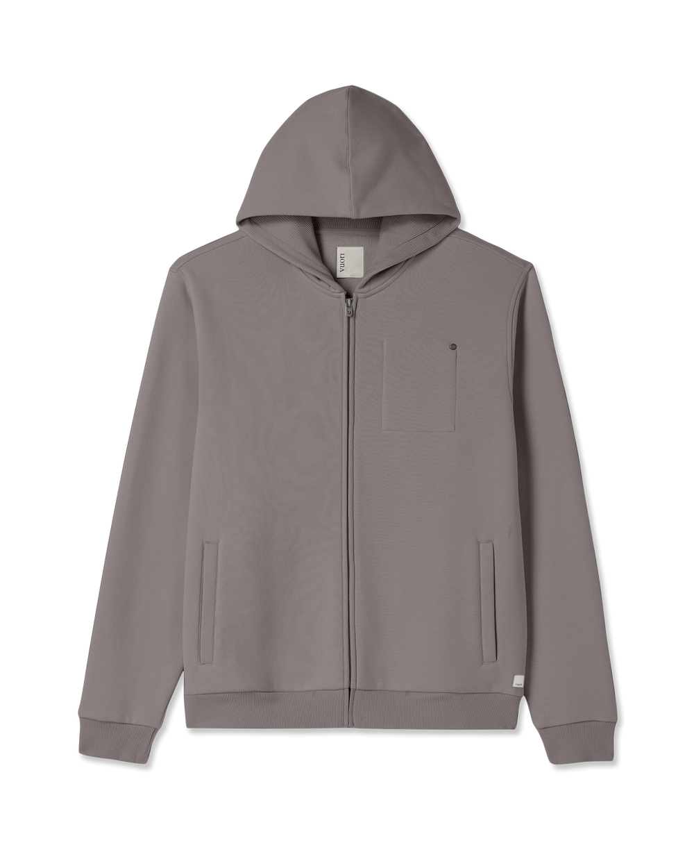 Seaside Full Zip 2.0 Men's Cavern Grey Full Zip Hoodie | Vuori Discount