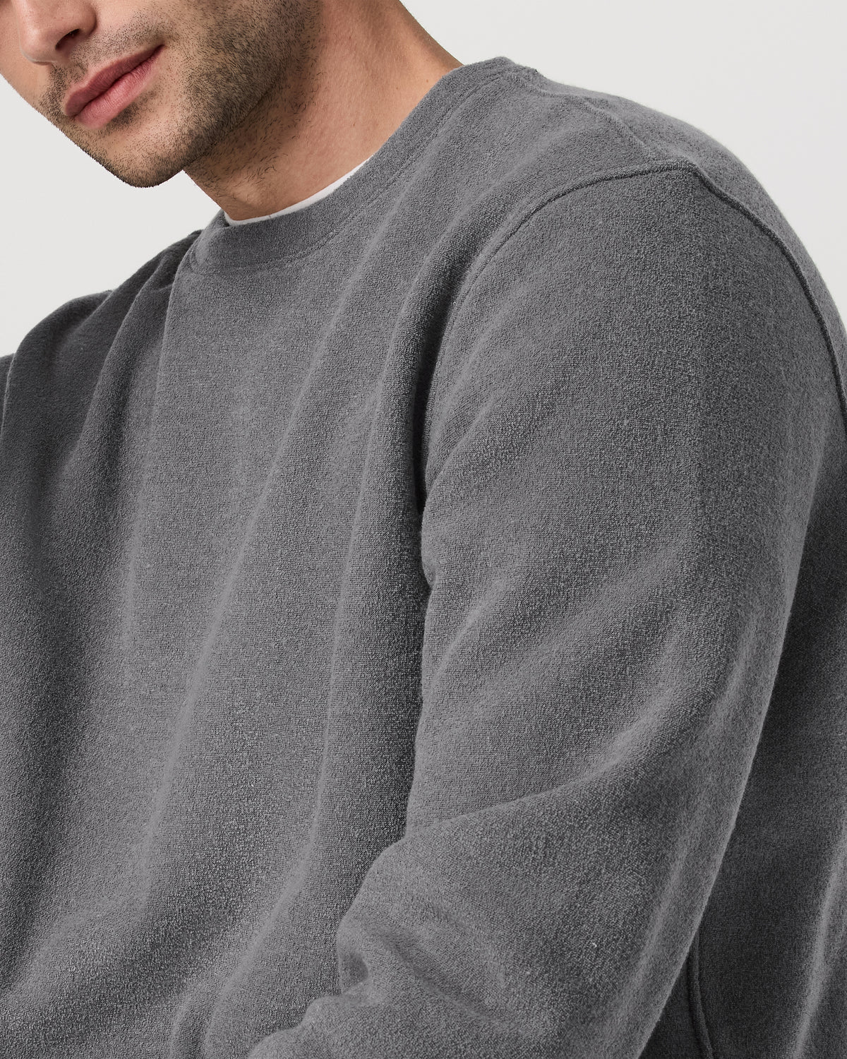 Beach Fleece Crew Men's Pinecone Heather Crewneck | Vuori Sale