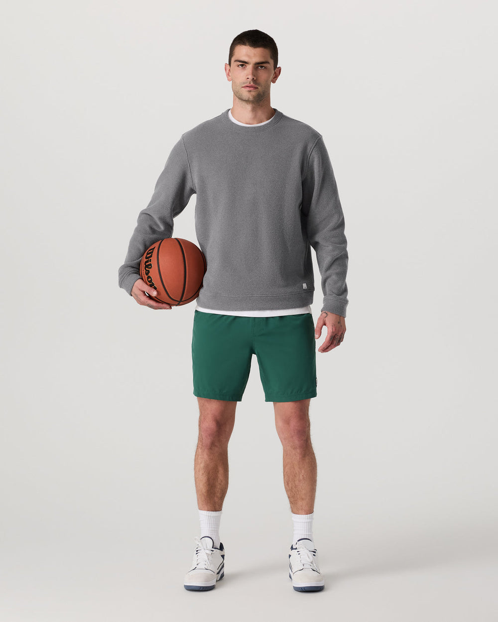 Beach Fleece Crew Men's Pinecone Heather Crewneck | Vuori Sale