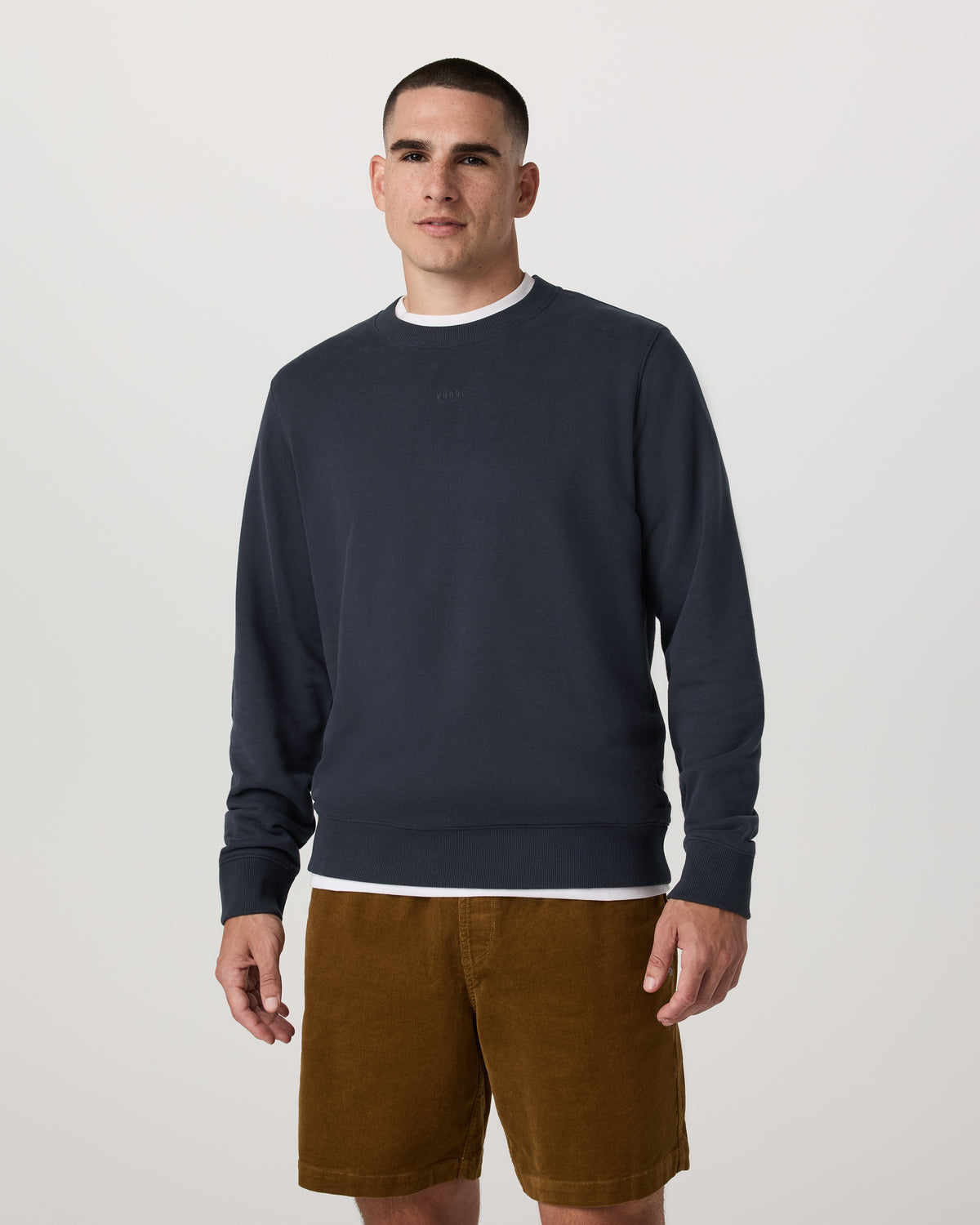 Cypress Logo Crew Men's Navy Sweatshirt | Vuori For sale