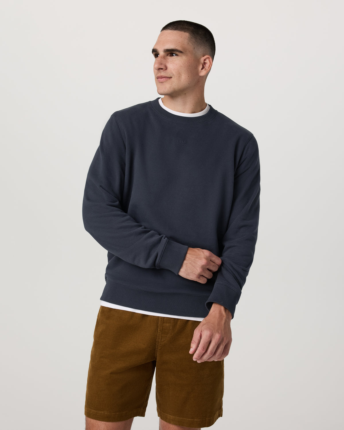 Cypress Logo Crew Men's Navy Sweatshirt | Vuori For sale