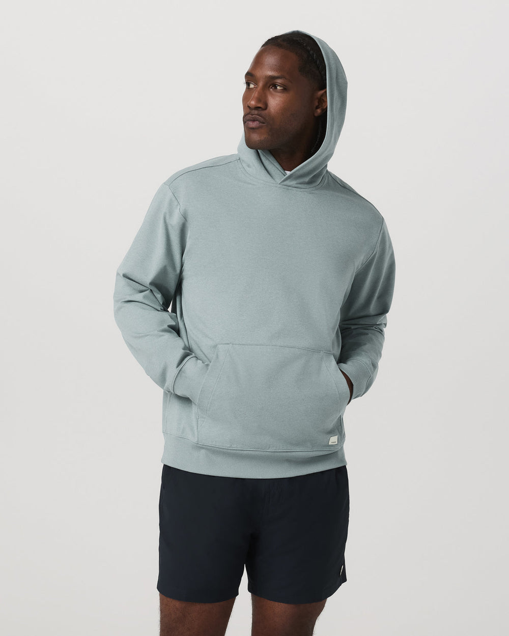 Men's Coronado Pullover Hoodie 2.0 Misty Blue Heather | Vuori Online