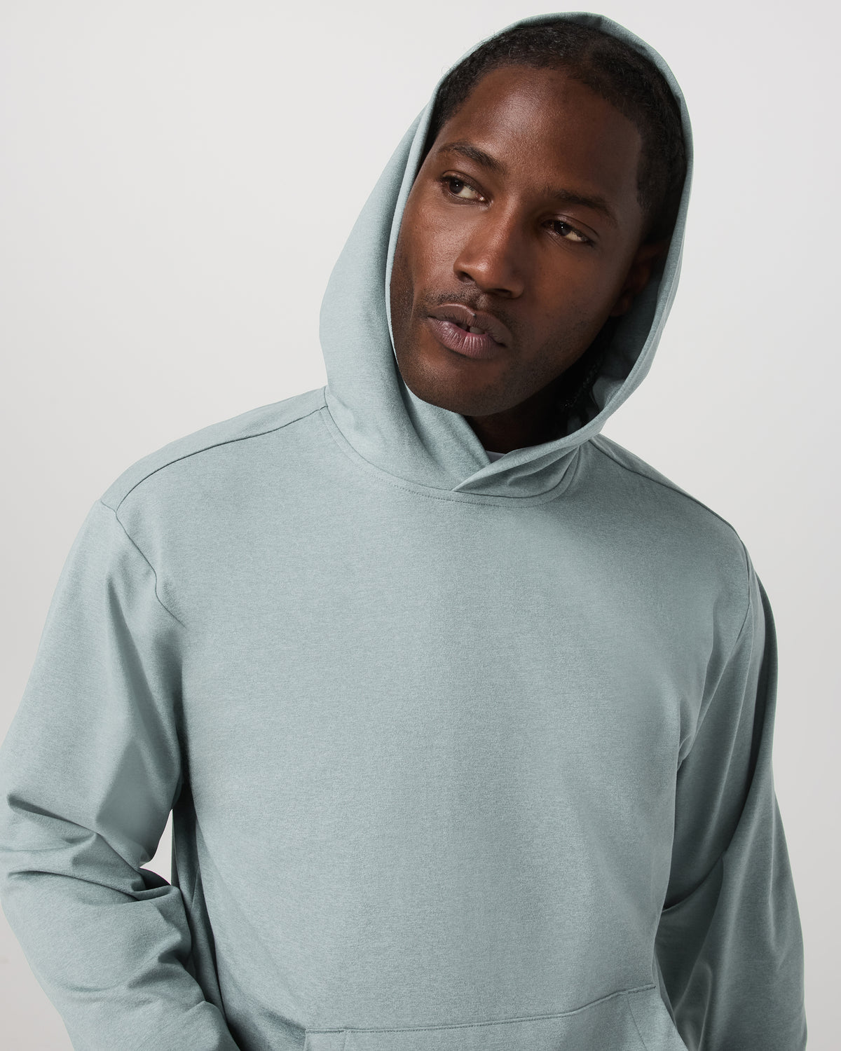 Men's Coronado Pullover Hoodie 2.0 Misty Blue Heather | Vuori Online