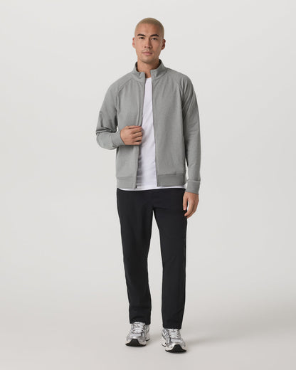 Coronado Novelty Full Zip Men's Driftwood Heather Jacket | Vuori US