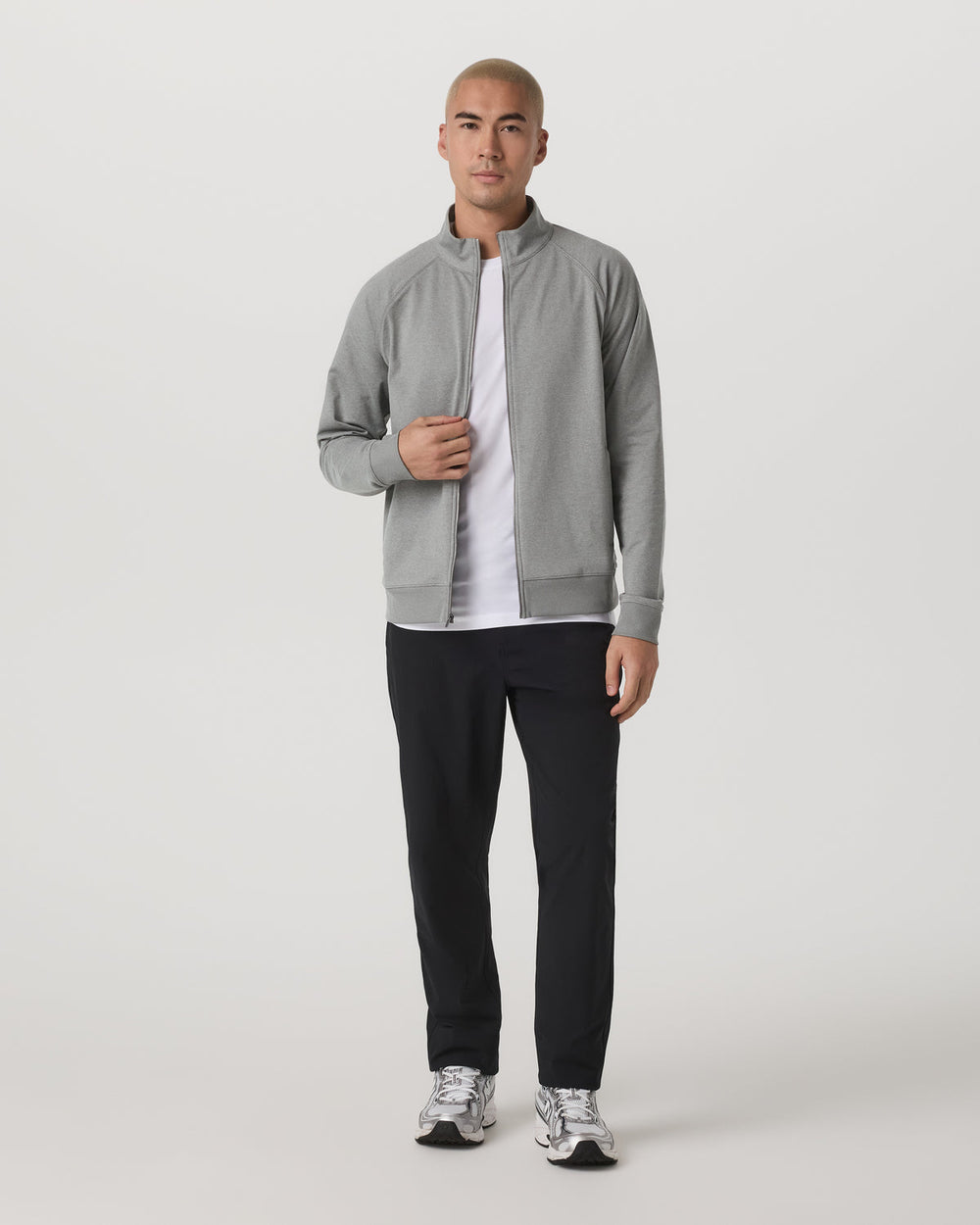 Coronado Novelty Full Zip Men's Driftwood Heather Jacket | Vuori US