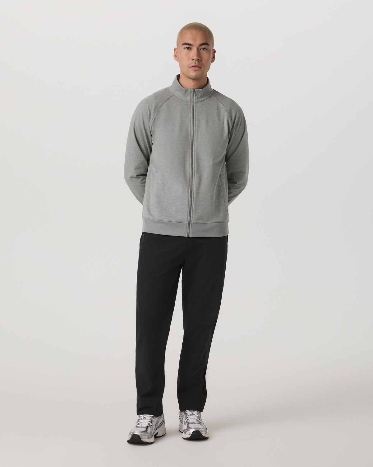 Coronado Novelty Full Zip Men's Driftwood Heather Jacket | Vuori US