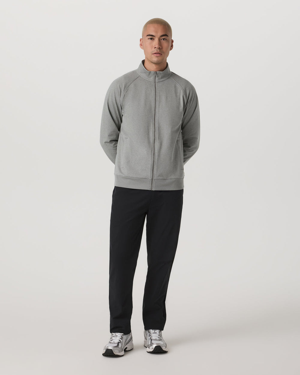 Coronado Novelty Full Zip Men's Driftwood Heather Jacket | Vuori US