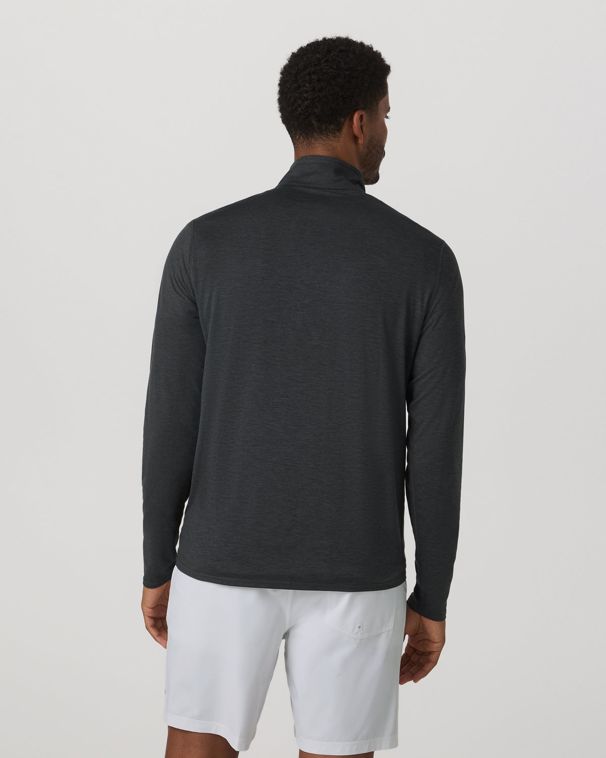 Ease Performance Half Zip 2.0 Charcoal Heather | Vuori Clothing