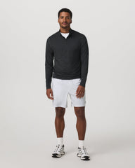 Ease Performance Half Zip 2.0 Charcoal Heather | Vuori Clothing